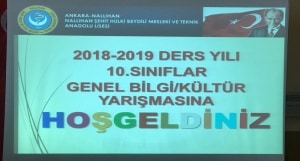 2018-2019 Ders Yılı Bilgi Yarışmaları